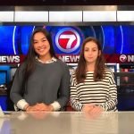 Shannon Zhao with her fellow anchor