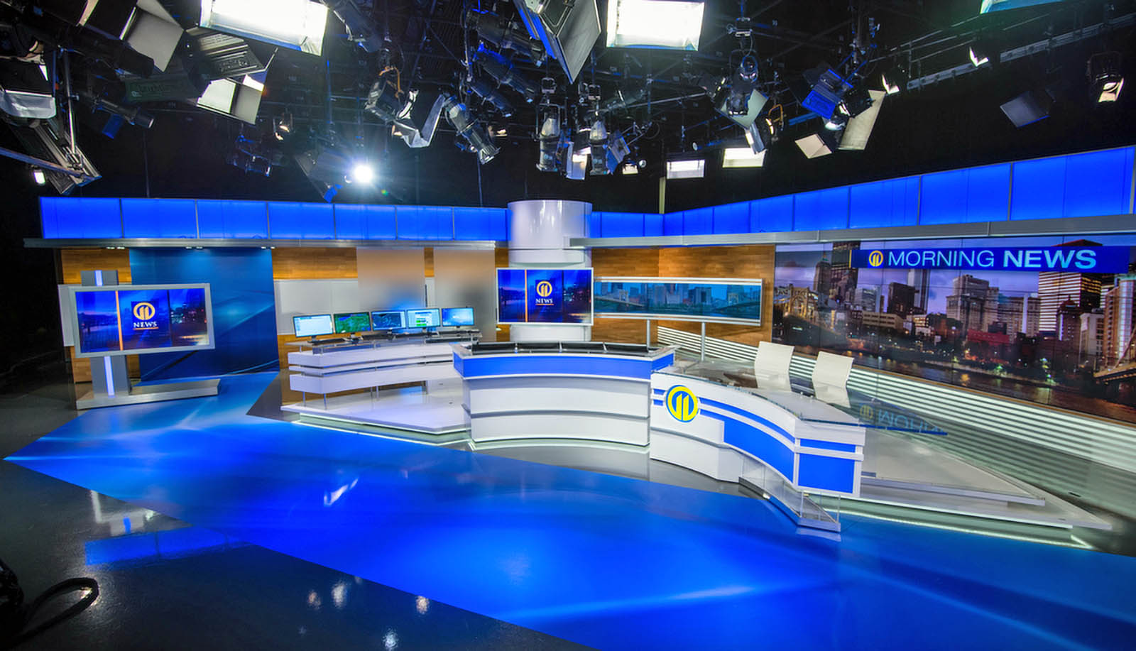 Live coverage studio for WPXI News Pittsburgh