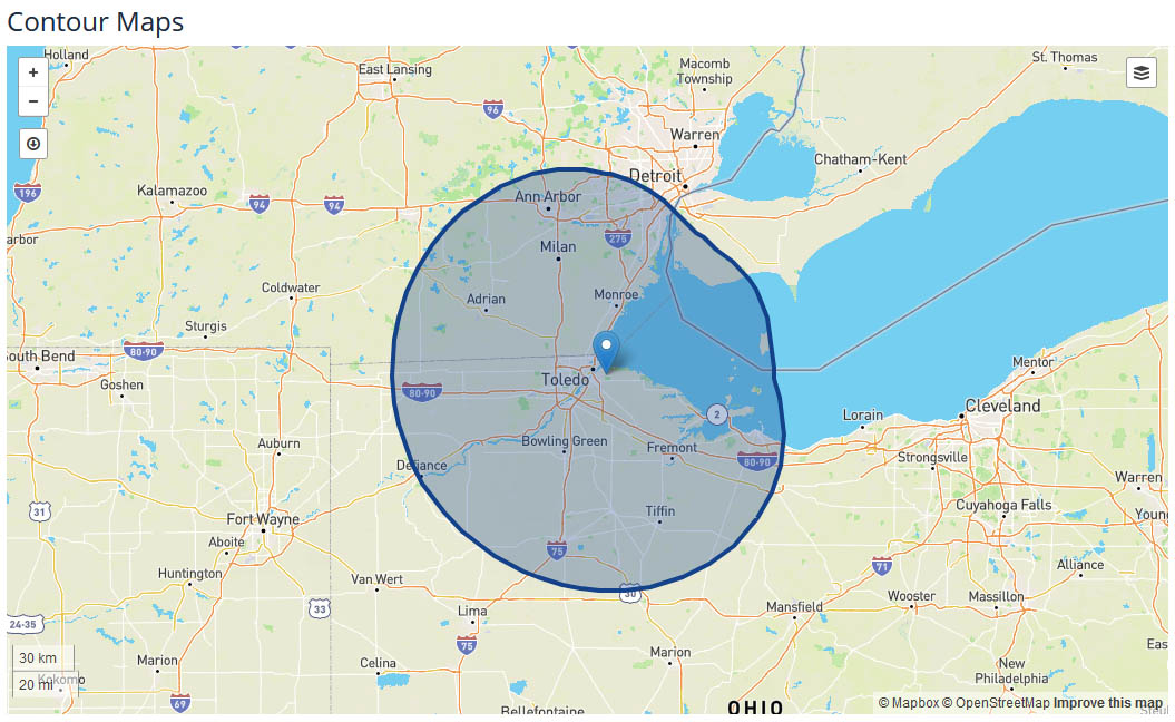 Fox 36 Toledo coverage map