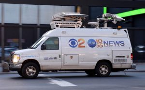 Satellite van for CBS News NY