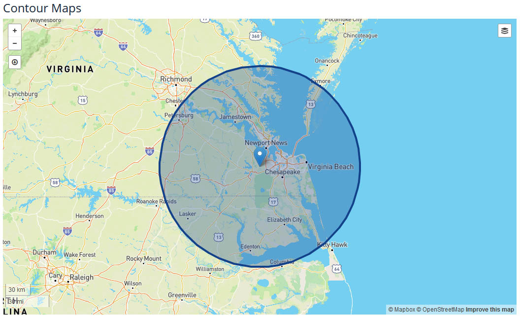 WTKR News coverage map