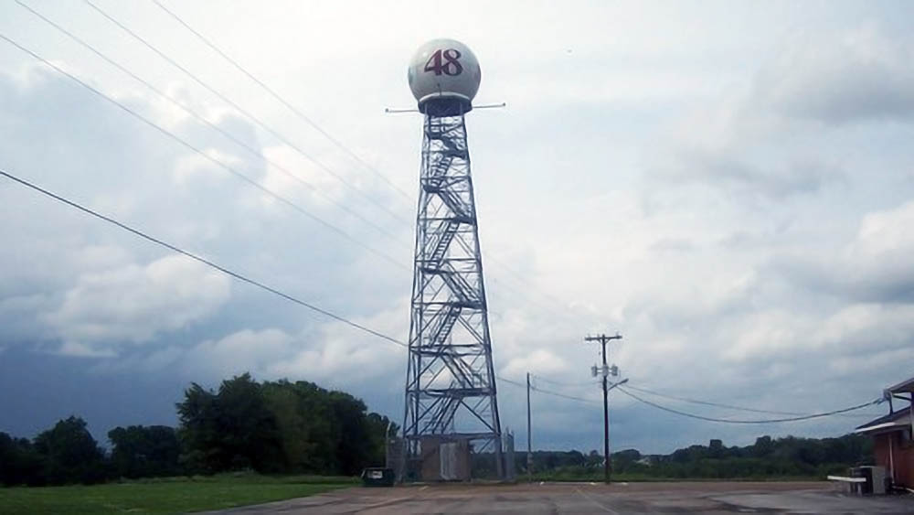WAFF 48 News broadcasting tower