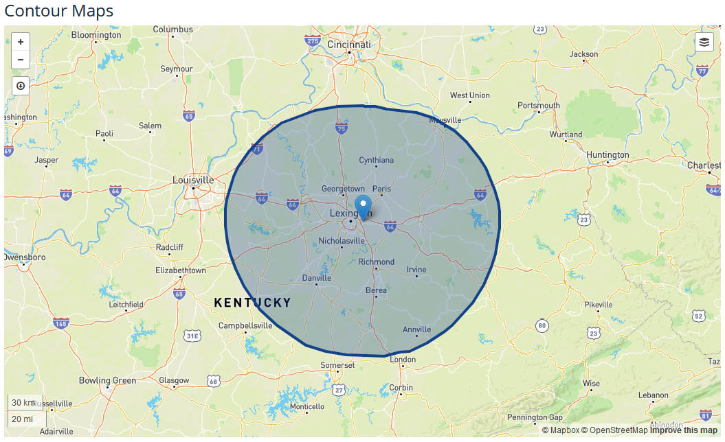 WKYT News Coverage Map