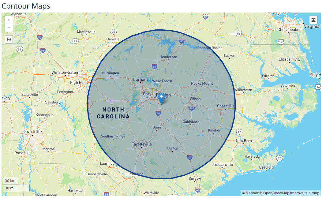 WRAL News Coverage Map