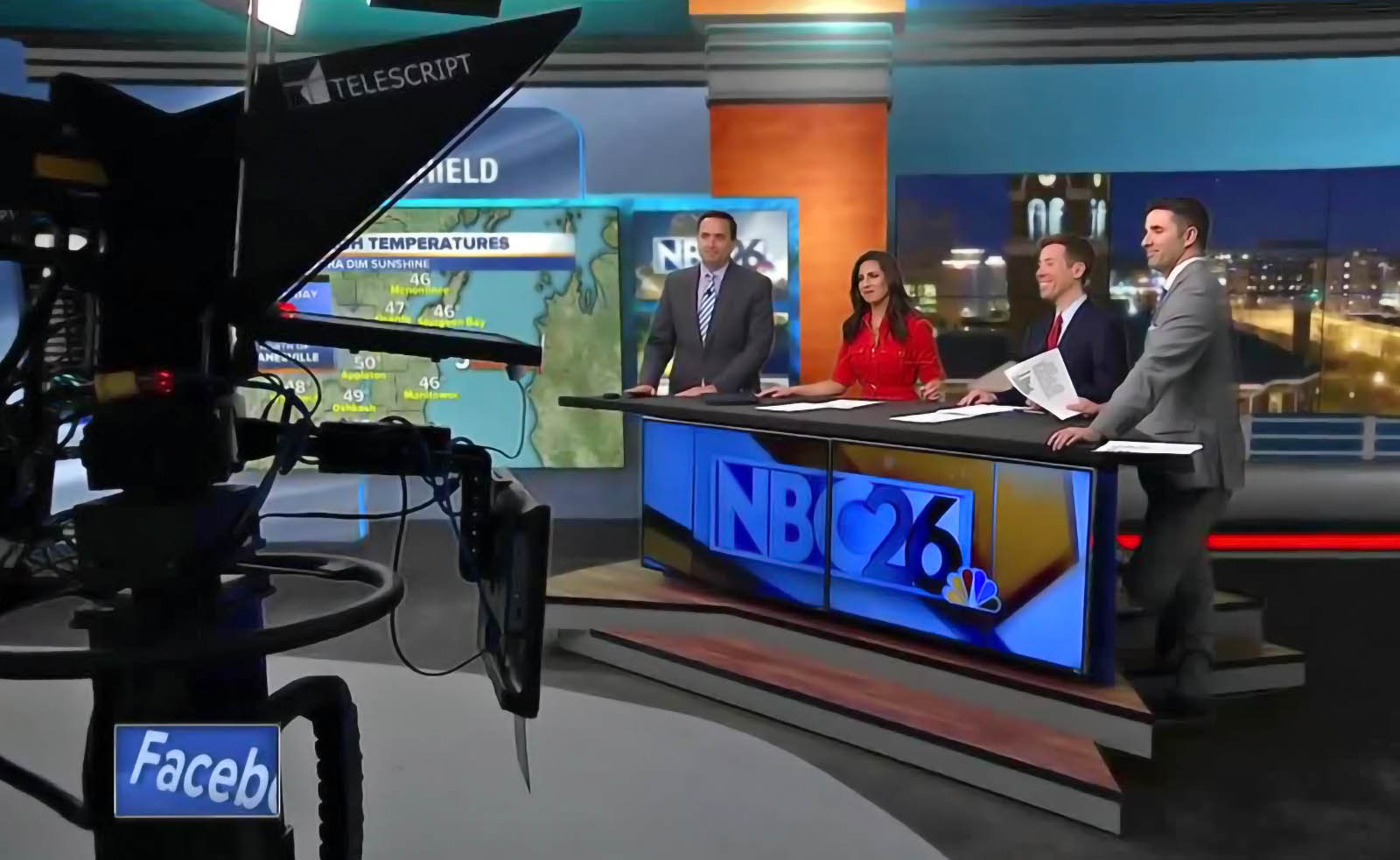 Live Coverage Studio for NBC 26 News