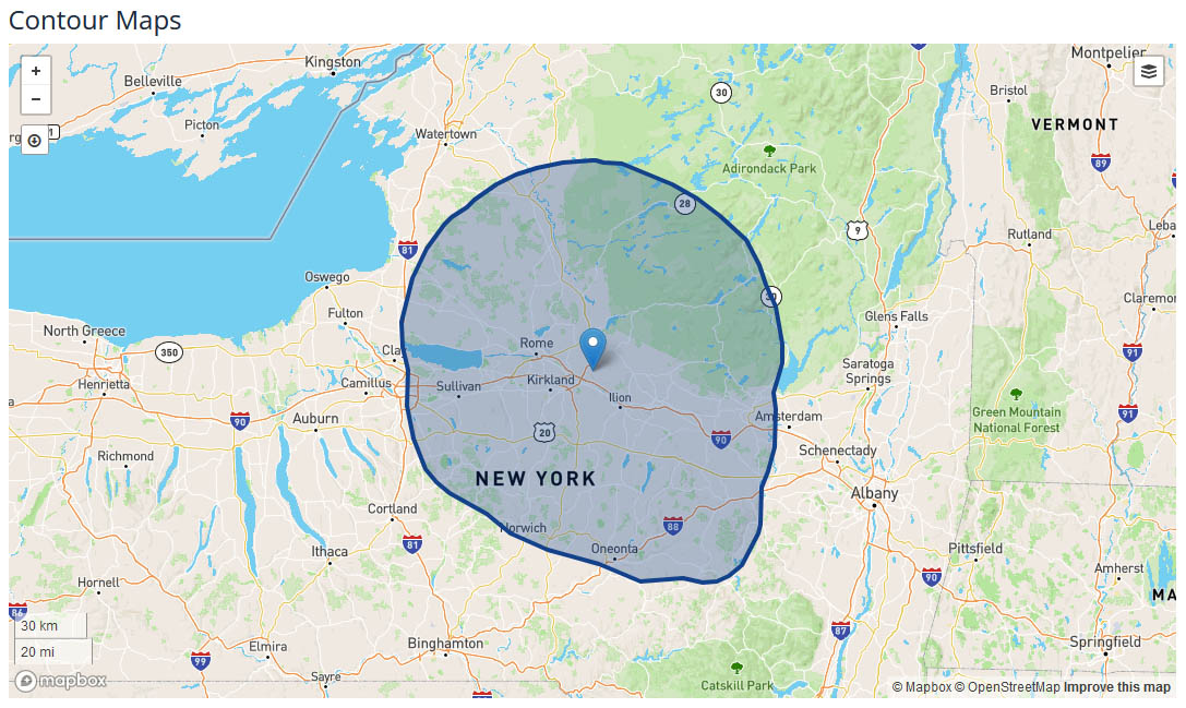 WFXV TV Coverage Map